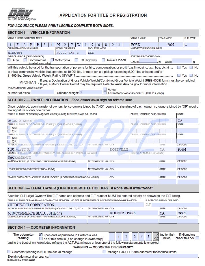 Reg 262 Form Printable Printable Blank World